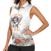 Funny Valentines Day Women Sleeveless Polo Shirt Cupid Says 67