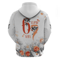 Funny Valentines Day Zip Hoodie Cupid Says 67