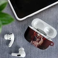 Skull Valentines Day AirPods Case I Love You To The Upside Down And Back