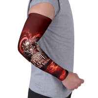 Skull Valentines Day Arm Sleeves I Love You To The Upside Down And Back