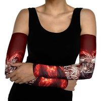 Skull Valentines Day Arm Sleeves I Love You To The Upside Down And Back