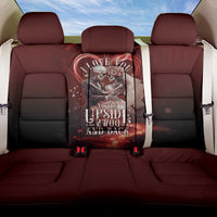 Skull Valentines Day Back Car Seat Cover I Love You To The Upside Down And Back