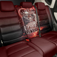 Skull Valentines Day Back Car Seat Cover I Love You To The Upside Down And Back