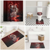 Skull Valentines Day Bathroom Set I Love You To The Upside Down And Back