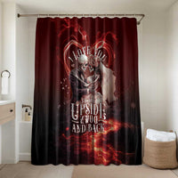 Skull Valentines Day Bathroom Set I Love You To The Upside Down And Back
