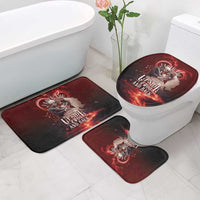 Skull Valentines Day Bathroom Set I Love You To The Upside Down And Back