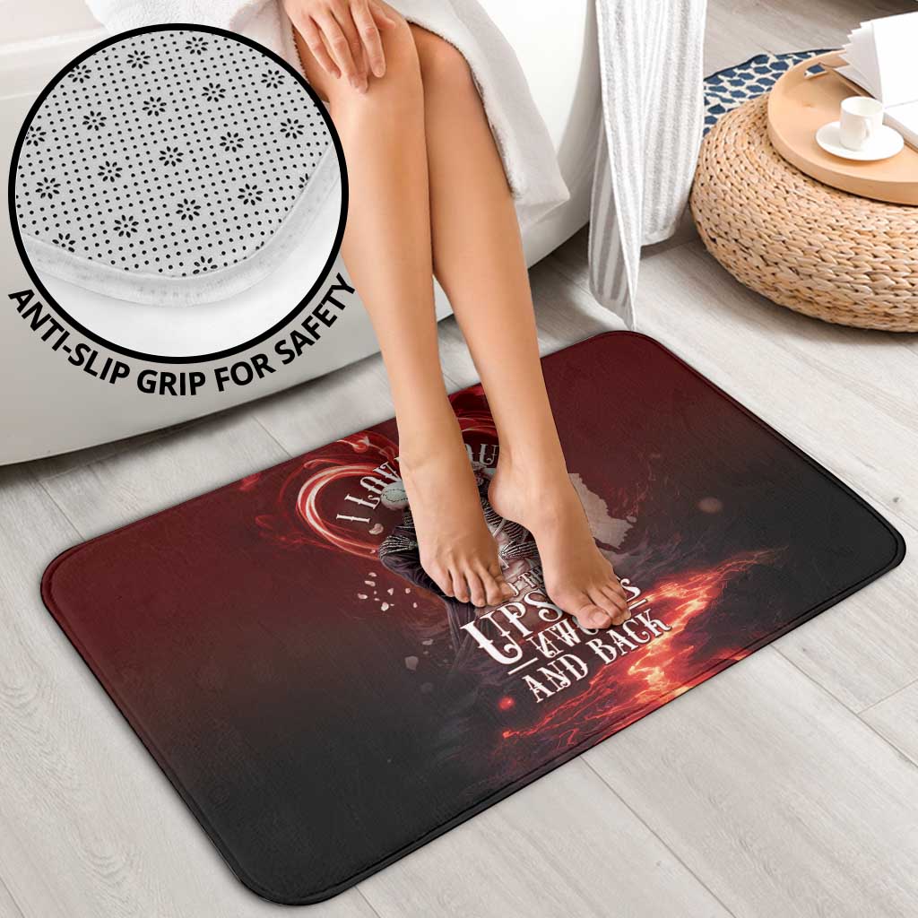 Skull Valentines Day Bathroom Set I Love You To The Upside Down And Back