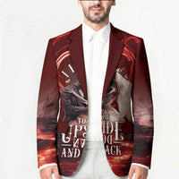 Skull Valentines Day Blazer I Love You To The Upside Down And Back