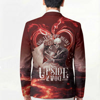 Skull Valentines Day Blazer I Love You To The Upside Down And Back