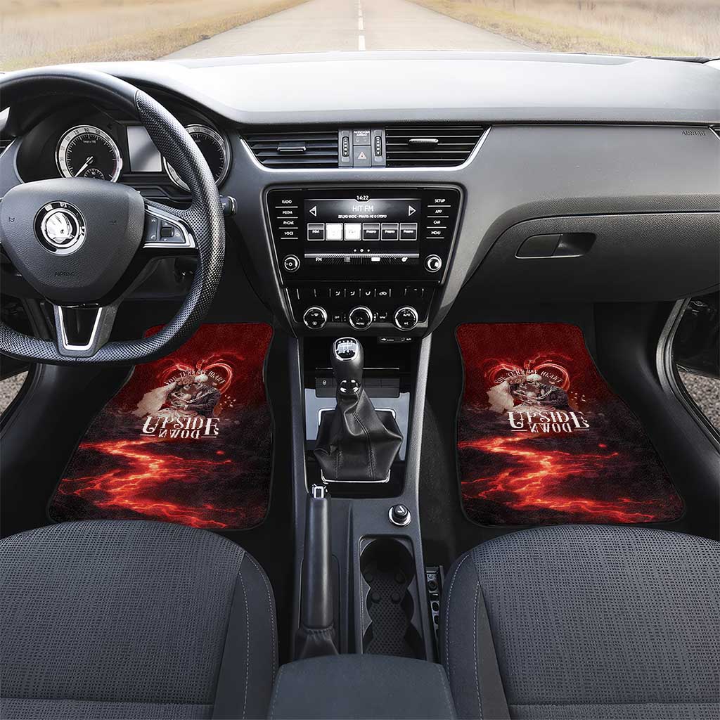 Skull Valentines Day Car Mats I Love You To The Upside Down And Back