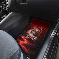 Skull Valentines Day Car Mats I Love You To The Upside Down And Back