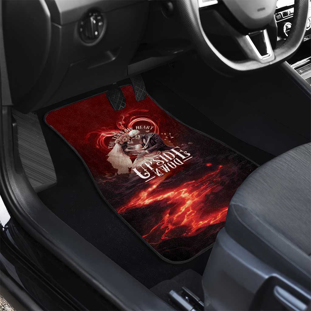 Skull Valentines Day Car Mats I Love You To The Upside Down And Back