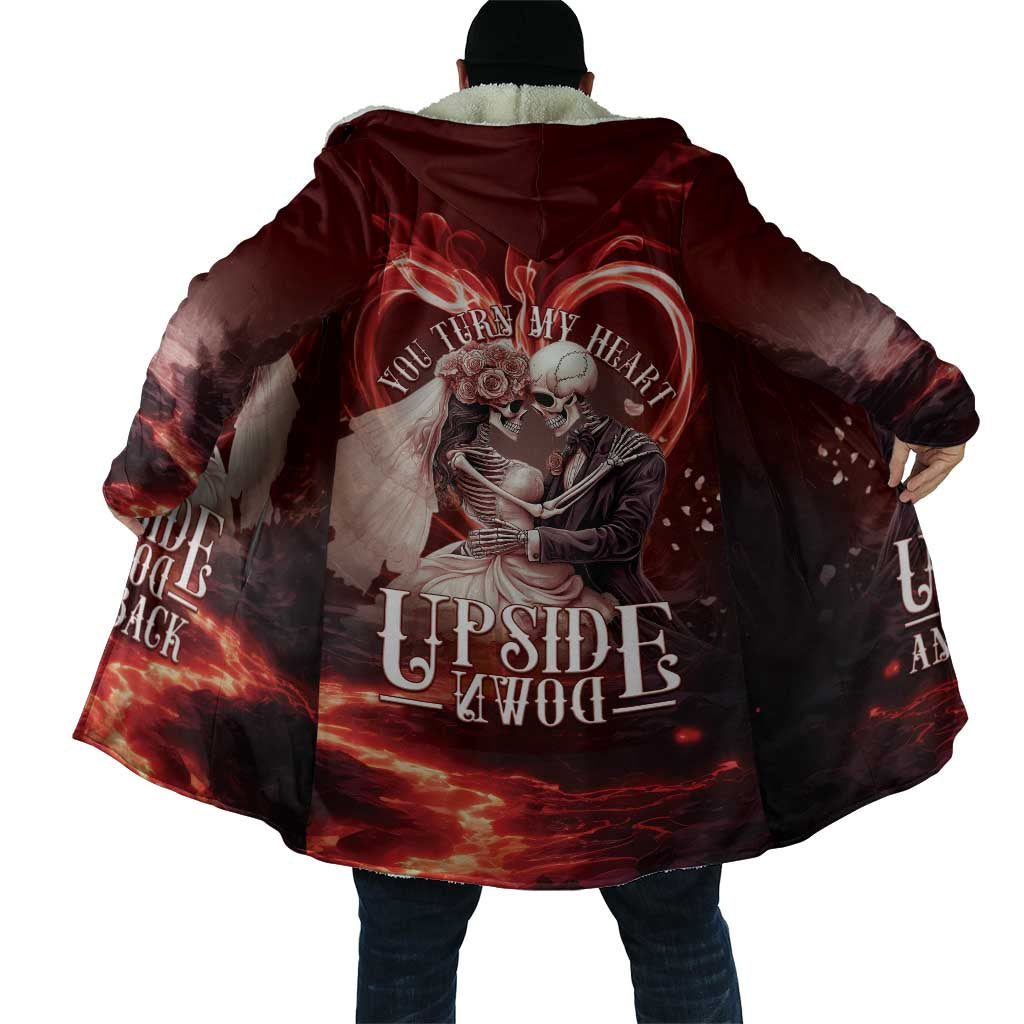 Skull Valentines Day Cloak I Love You To The Upside Down And Back