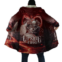 Skull Valentines Day Cloak I Love You To The Upside Down And Back