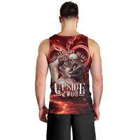 Skull Valentines Day Men Tank Top I Love You To The Upside Down And Back