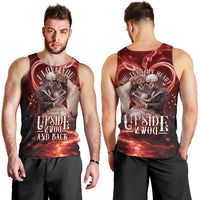 Skull Valentines Day Men Tank Top I Love You To The Upside Down And Back