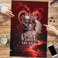 Skull Valentines Day Puzzle I Love You To The Upside Down And Back