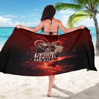 Skull Valentines Day Sarong I Love You To The Upside Down And Back