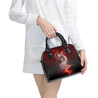 Skull Valentines Day Shoulder Handbag I Love You To The Upside Down And Back