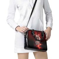 Skull Valentines Day Shoulder Handbag I Love You To The Upside Down And Back