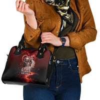 Skull Valentines Day Shoulder Handbag I Love You To The Upside Down And Back