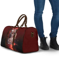 Skull Valentines Day Travel Bag I Love You To The Upside Down And Back