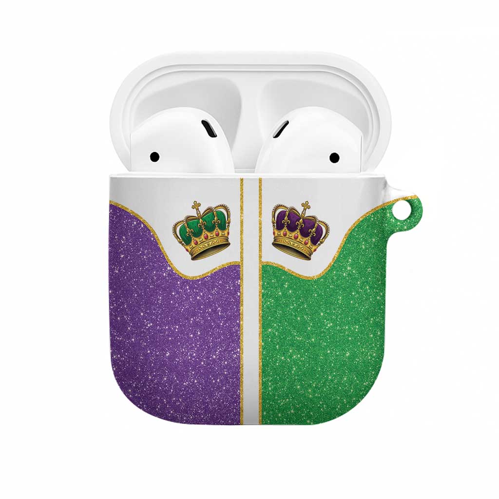 Mardi Gras Crown AirPods Case Western Yoke Glitter Style