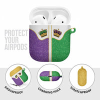 Mardi Gras Crown AirPods Case Western Yoke Glitter Style