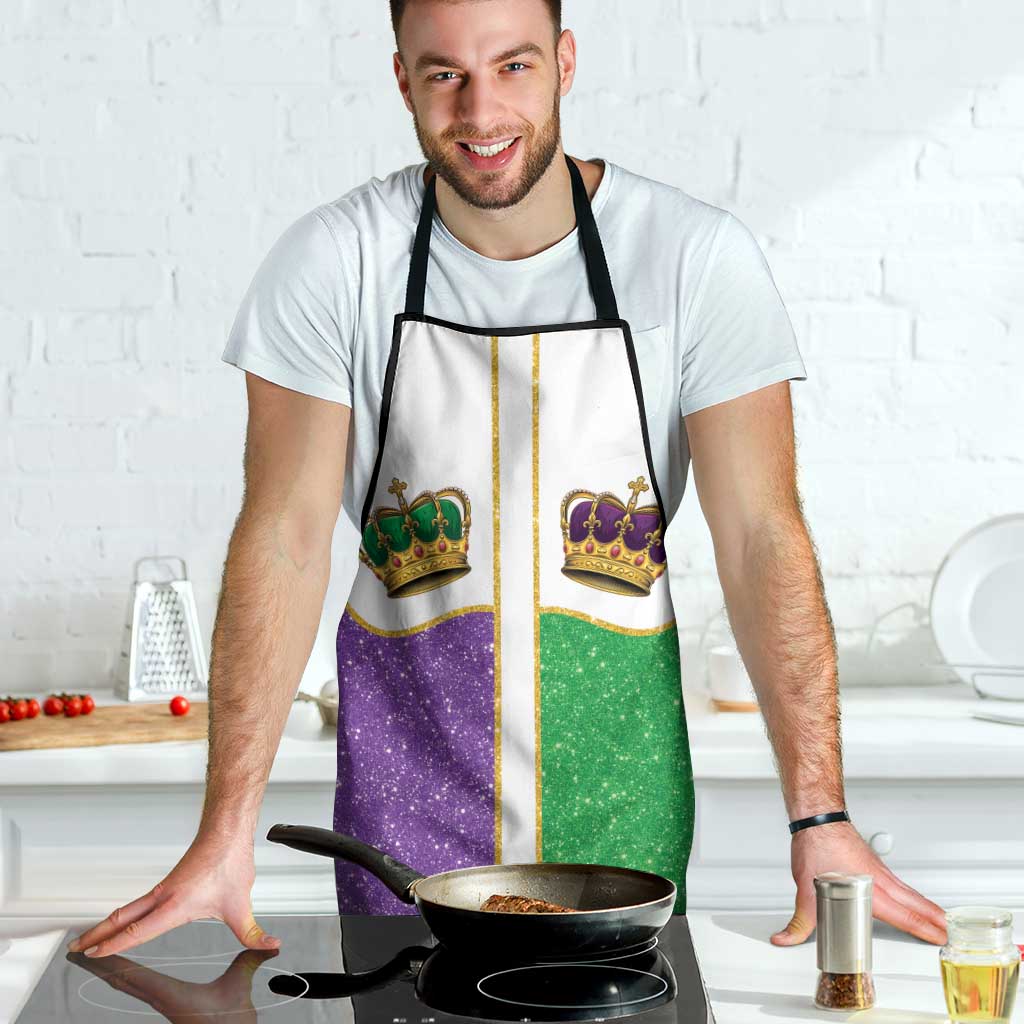 Mardi Gras Crown Apron Western Yoke Glitter Style