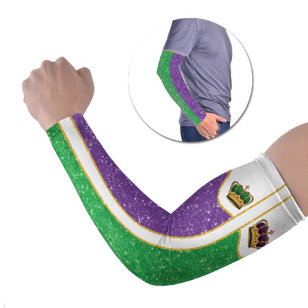 Mardi Gras Crown Arm Sleeves Western Yoke Glitter Style