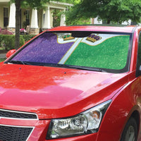 Mardi Gras Crown Auto Sun Shade Western Yoke Glitter Style