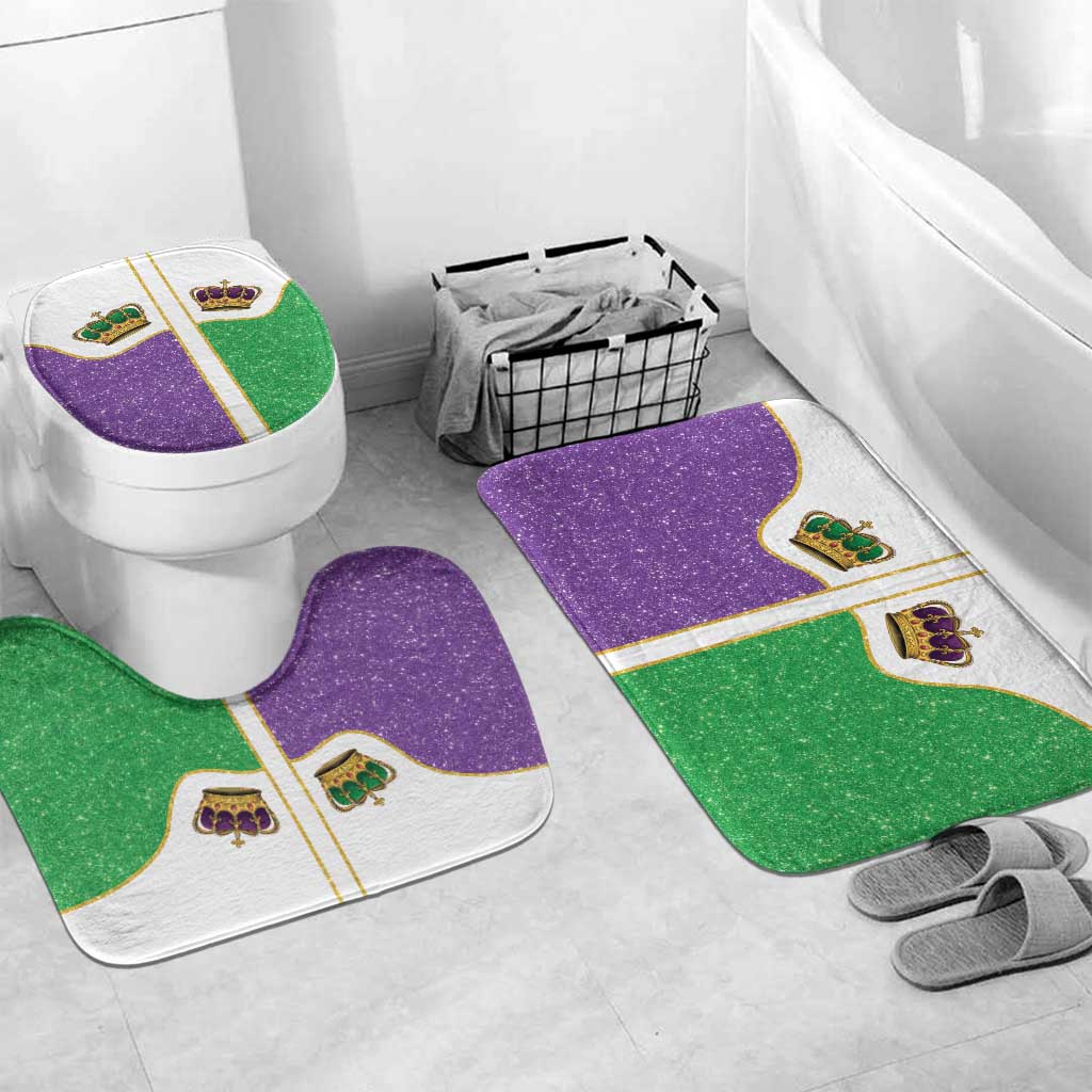 Mardi Gras Crown Bathroom Set Western Yoke Glitter Style