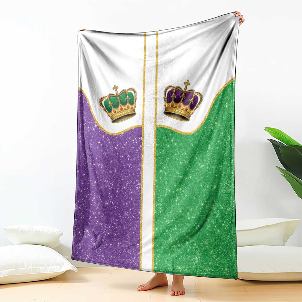 Mardi Gras Crown Blanket Western Yoke Glitter Style