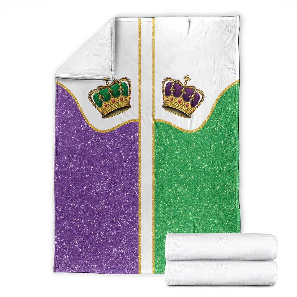 Mardi Gras Crown Blanket Western Yoke Glitter Style