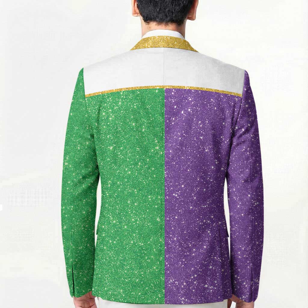 Mardi Gras Crown Blazer Western Yoke Glitter Style