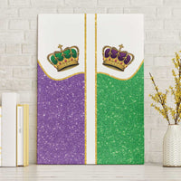 Mardi Gras Crown Canvas Wall Art Western Yoke Glitter Style