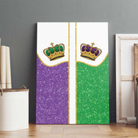 Mardi Gras Crown Canvas Wall Art Western Yoke Glitter Style