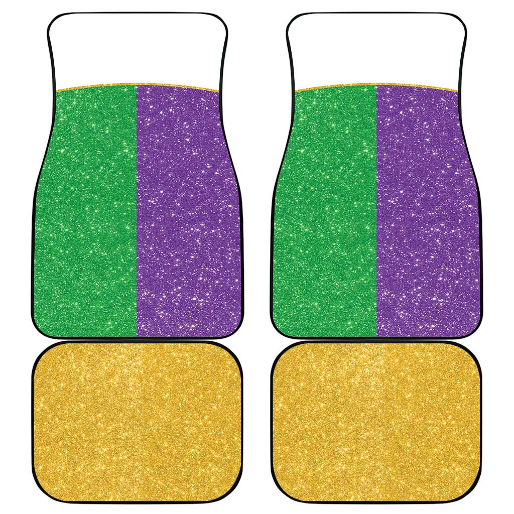Mardi Gras Crown Car Mats Western Yoke Glitter Style