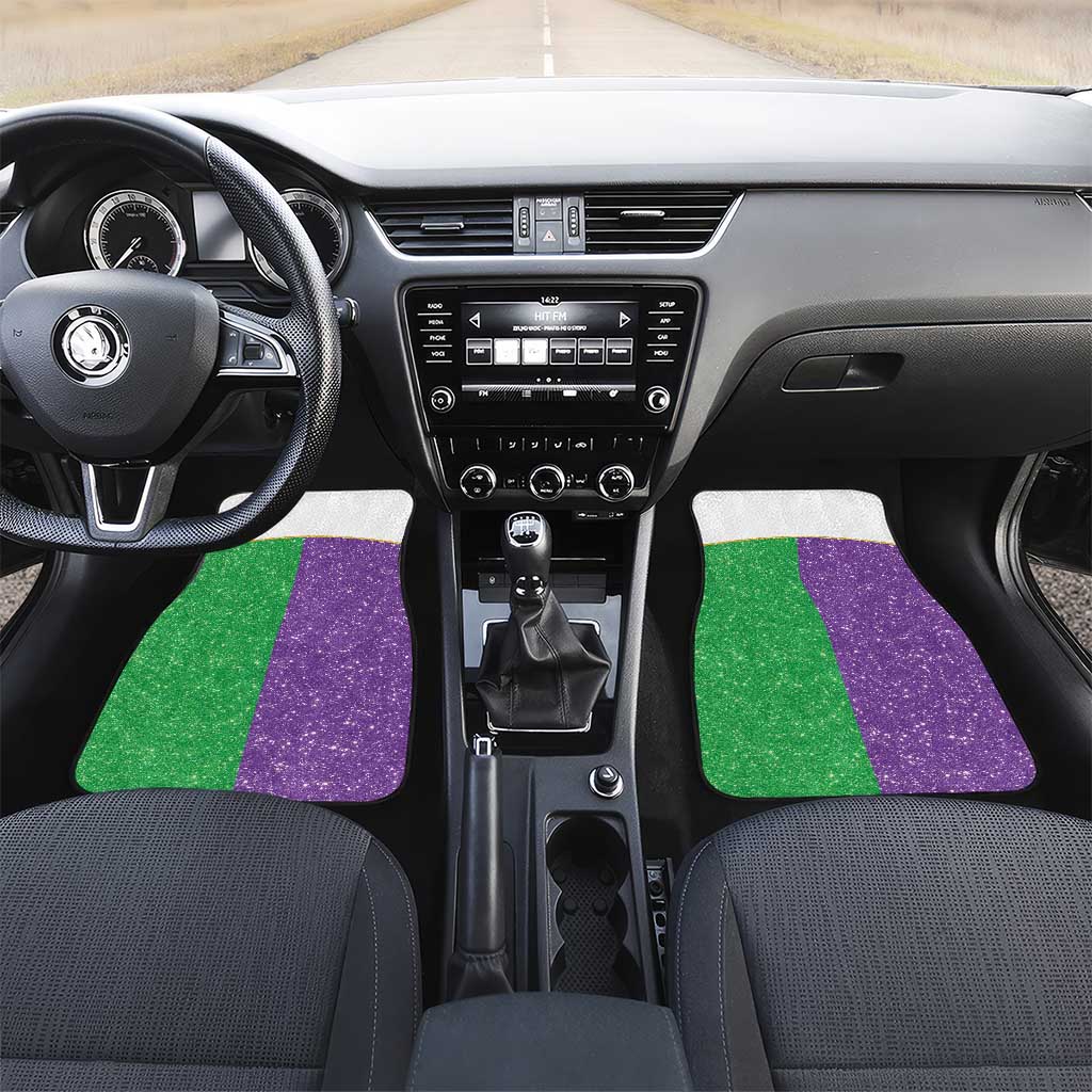 Mardi Gras Crown Car Mats Western Yoke Glitter Style