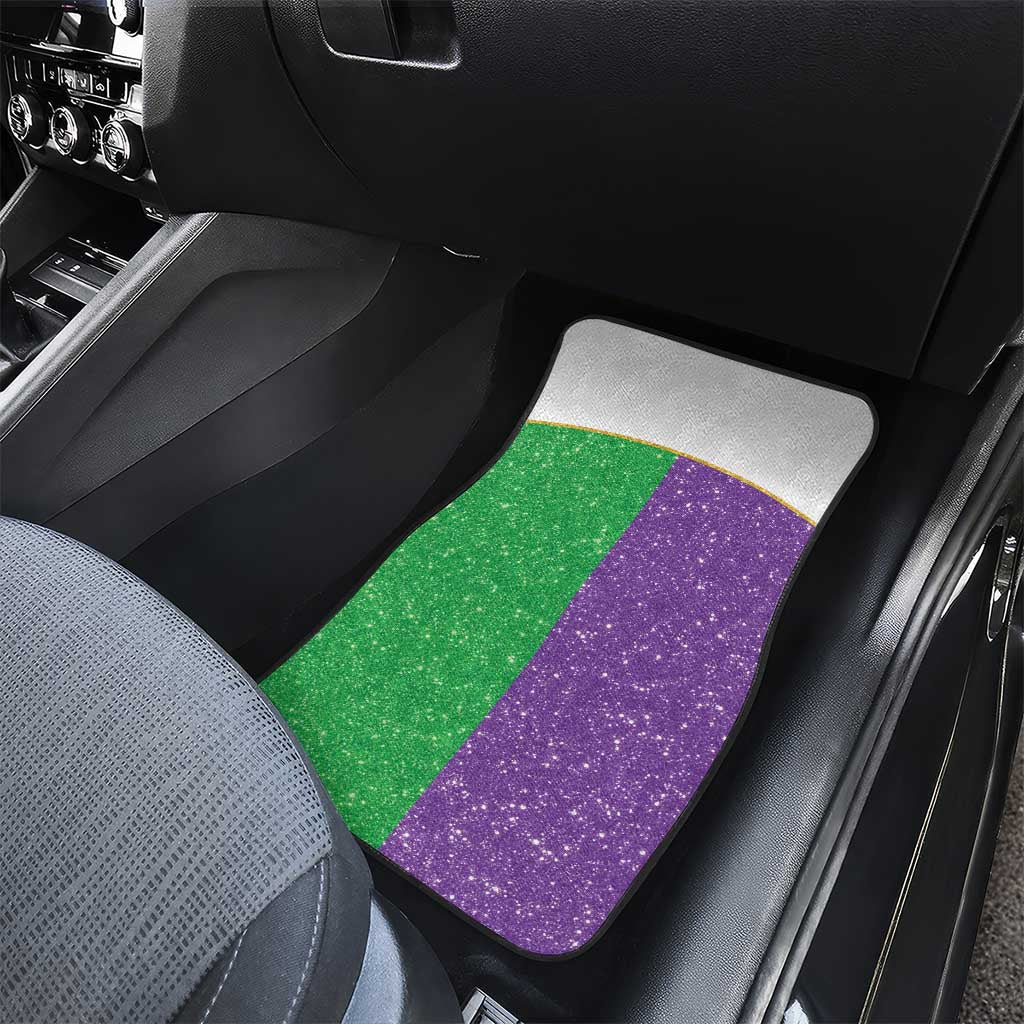Mardi Gras Crown Car Mats Western Yoke Glitter Style