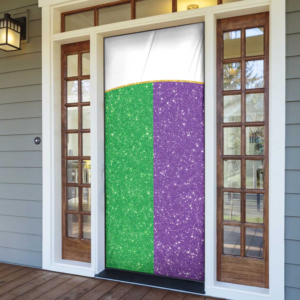 Mardi Gras Crown Door Cover Western Yoke Glitter Style