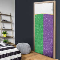 Mardi Gras Crown Door Cover Western Yoke Glitter Style