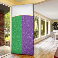 Mardi Gras Crown Door Cover Western Yoke Glitter Style