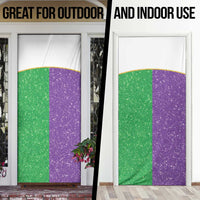 Mardi Gras Crown Door Cover Western Yoke Glitter Style
