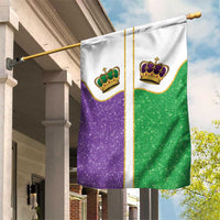 Mardi Gras Crown Garden Flag Western Yoke Glitter Style