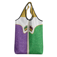 Mardi Gras Crown Grocery Bag Western Yoke Glitter Style