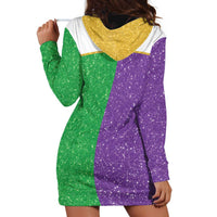 Mardi Gras Crown Hoodie Dress Western Yoke Glitter Style