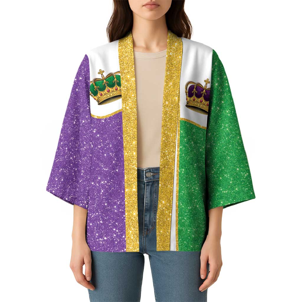 Mardi Gras Crown Kimono Western Yoke Glitter Style