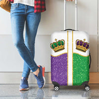 Mardi Gras Crown Luggage Cover Western Yoke Glitter Style