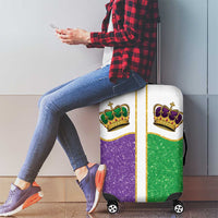 Mardi Gras Crown Luggage Cover Western Yoke Glitter Style